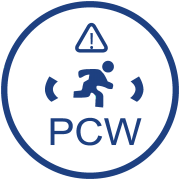 PCW - התרעה על סכנת התנגשות בהולך רגל ורכב דו גלגלי